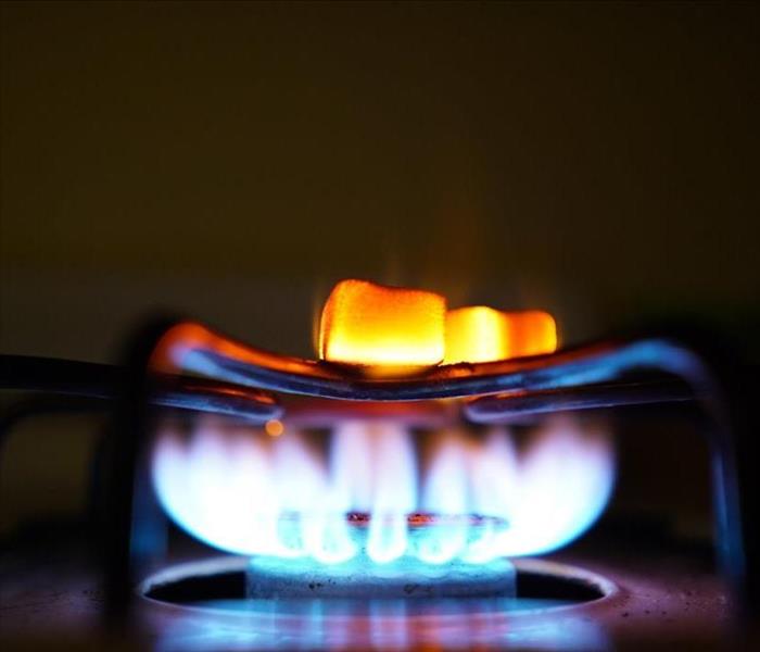 gas burner on stove stop